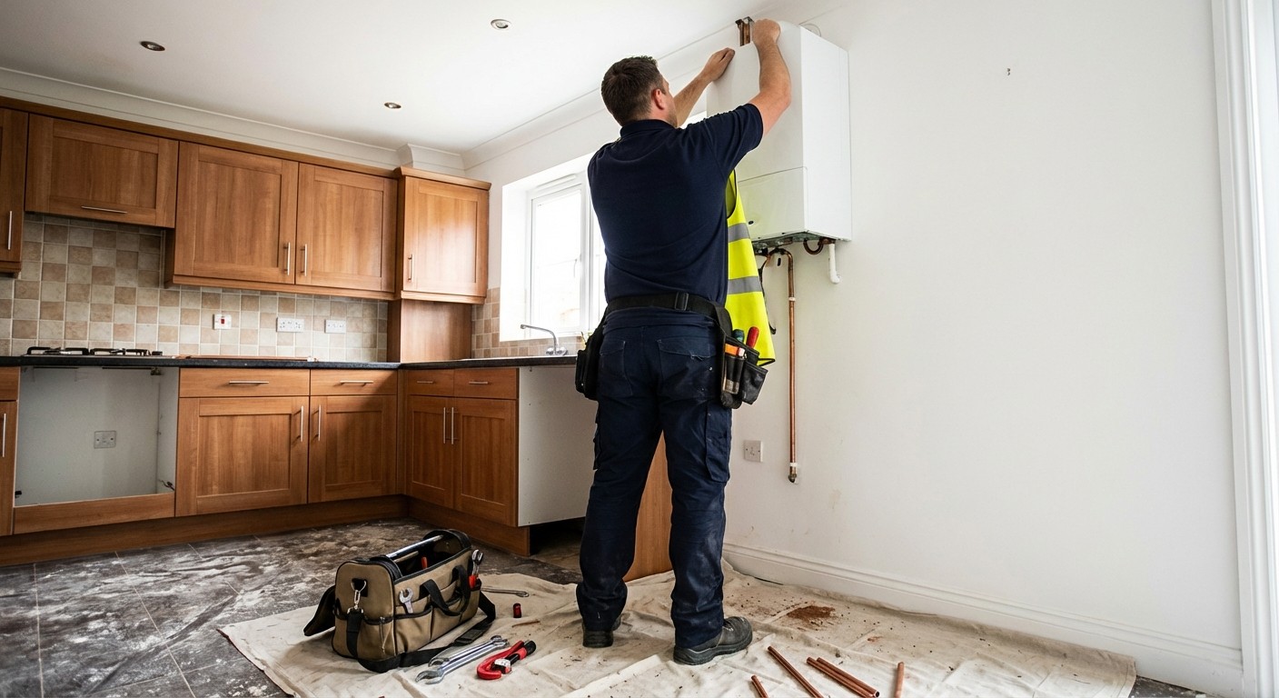 Advance Medway engineer providing boiler installation